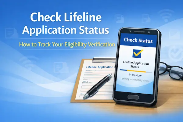 check Lifeline application status